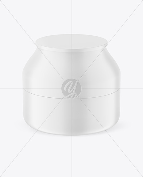 Matte Cosmetic Jar Mockup