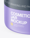 Matte Cosmetic Jar Mockup