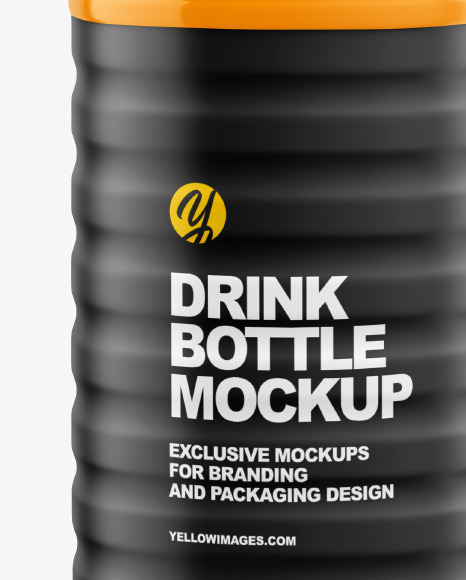 Glossy Drink Bottle Mockup