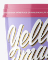 Glossy Ice Cream Cup Mockup