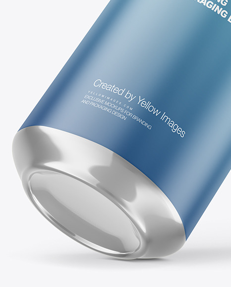 500ml Matte Drink Can Mockup