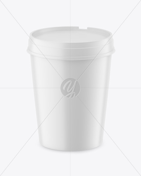 Matte Ice Cream Cup Mockup