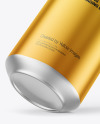 500ml Matte Metallic Drink Can Mockup