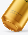 500ml Matte Metallic Drink Can Mockup