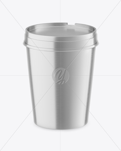 Metallic Ice Cream Cup Mockup