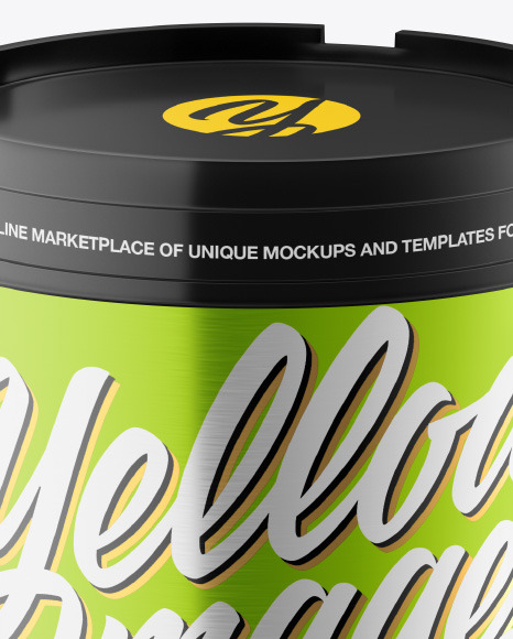 Metallic Ice Cream Cup Mockup