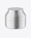 Metallic Cosmetic Jar Mockup