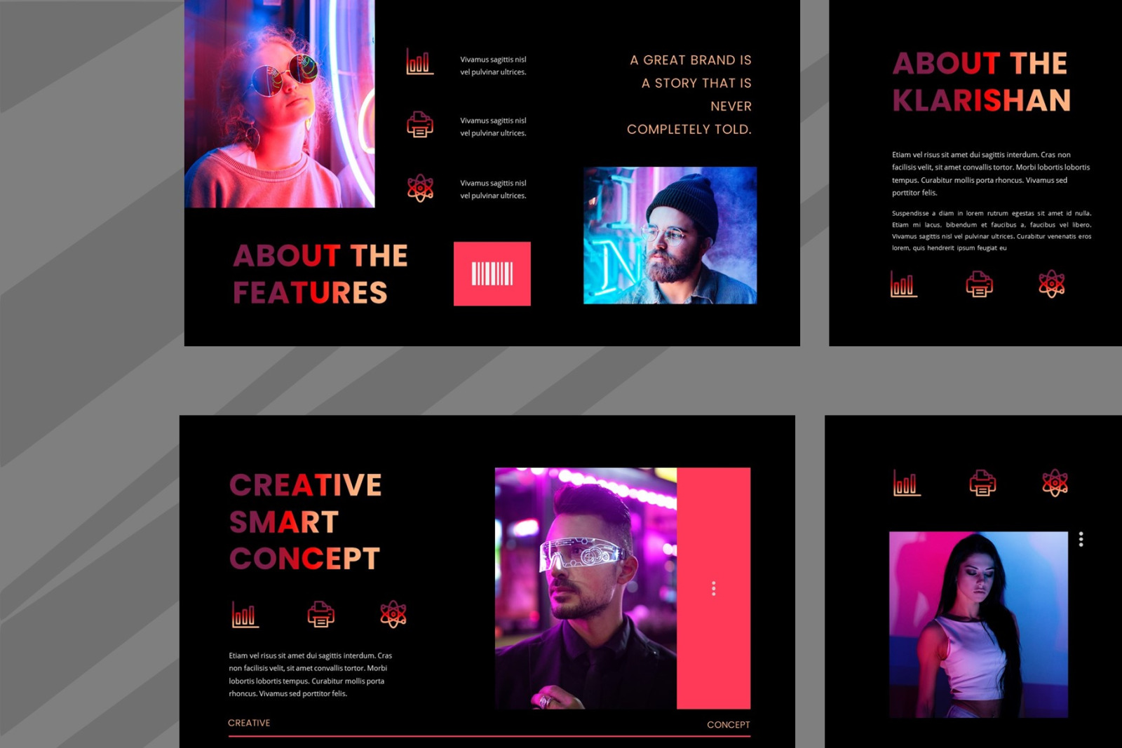 Klarishan - Creative Business Google Slide Template Klarishan - Creative Business Google Slide Template
