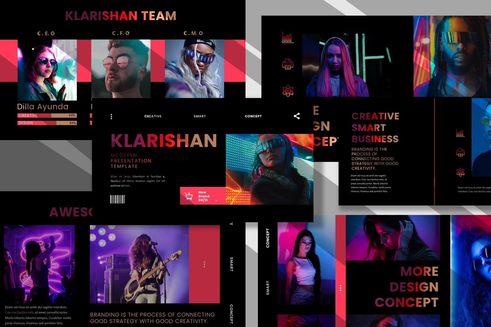 Klarishan - Creative Business Google Slide Template Klarishan - Creative Business Google Slide Template