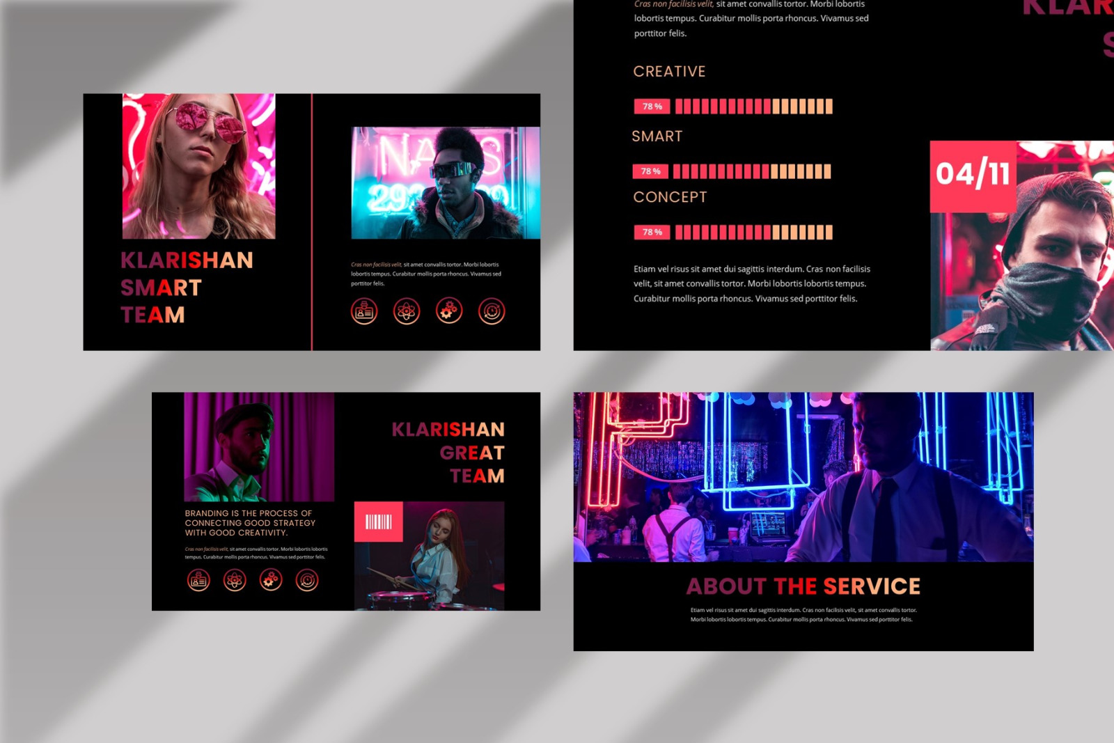 Klarishan - Creative Business Google Slide Template Klarishan - Creative Business Google Slide Template
