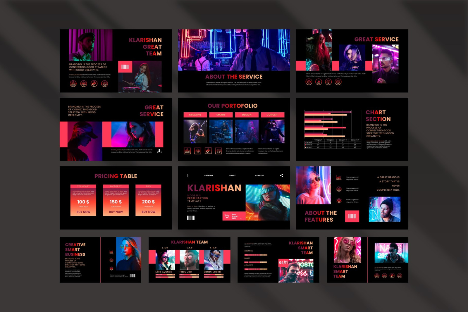 Klarishan - Creative Business Google Slide Template Klarishan - Creative Business Google Slide Template