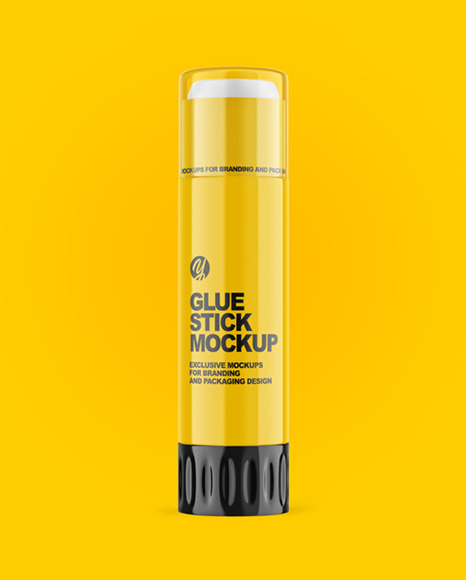 Glossy Glue Stick Mockup