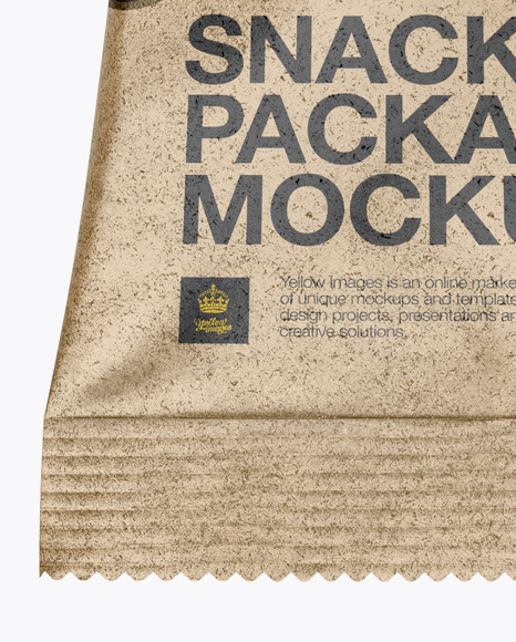 Kraft Snack Package Mockup - Hero Shot