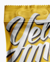 Metallic Snack Package Mockup - Hero Shot