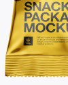 Metallic Snack Package Mockup - Hero Shot