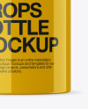 Glossy Plastic Dropper Bottle Mockup