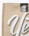 Kraft Paper Coffee Bag With Valve Mockup - Front View