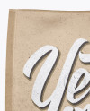 Kraft Paper Coffee Bag With Valve Mockup - Front View