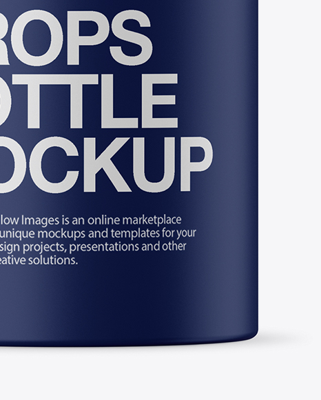 Matte Plastic Dropper Bottle Mockup