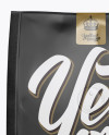 Matte Coffee Bag With Valve Mockup - Front View