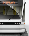 Light Rail Train Bybanen Mockup - Front View