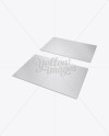 Metallic Business Cards With Rough Finish Mockup