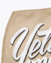 Kraft Paper Coffee Bag With Valve Mockup - Half Side View