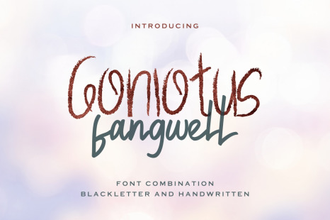 Gonlotus Fangwell Font Duo - Summer scripts