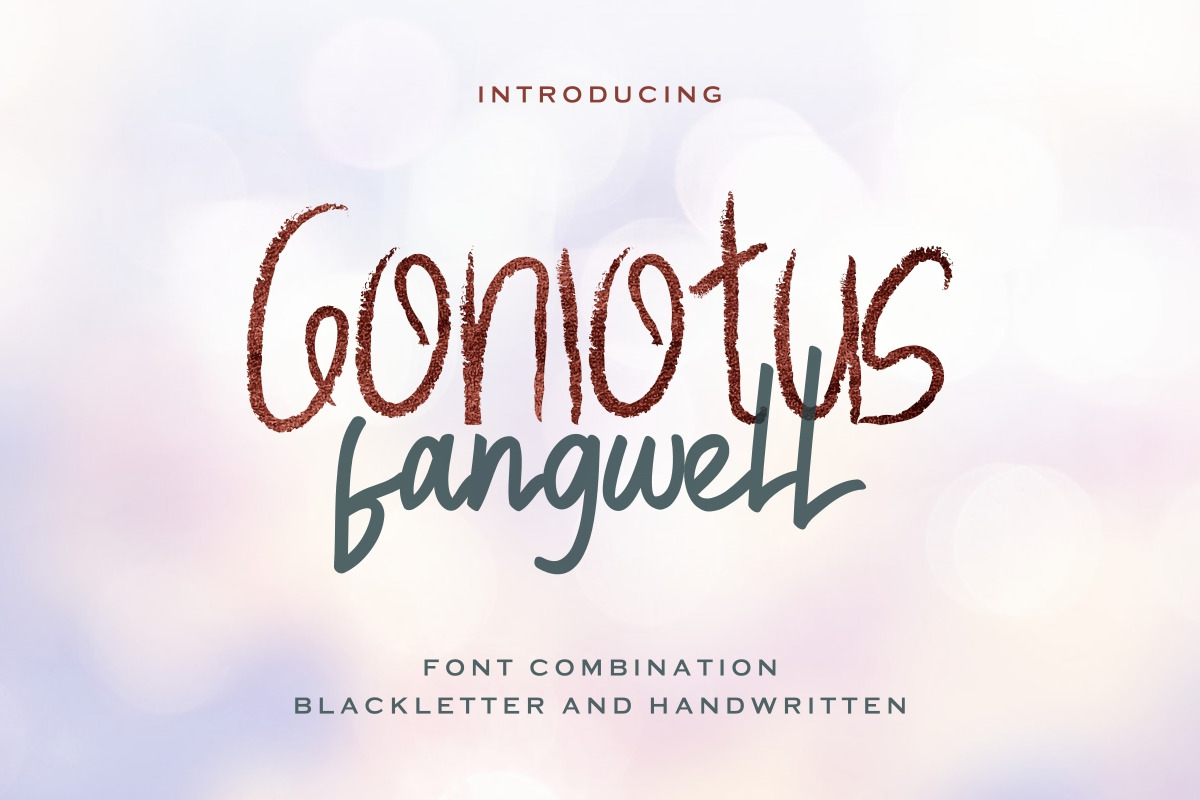 Gonlotus Fangwell Font Duo Gonlotus Fangwell Font Duo