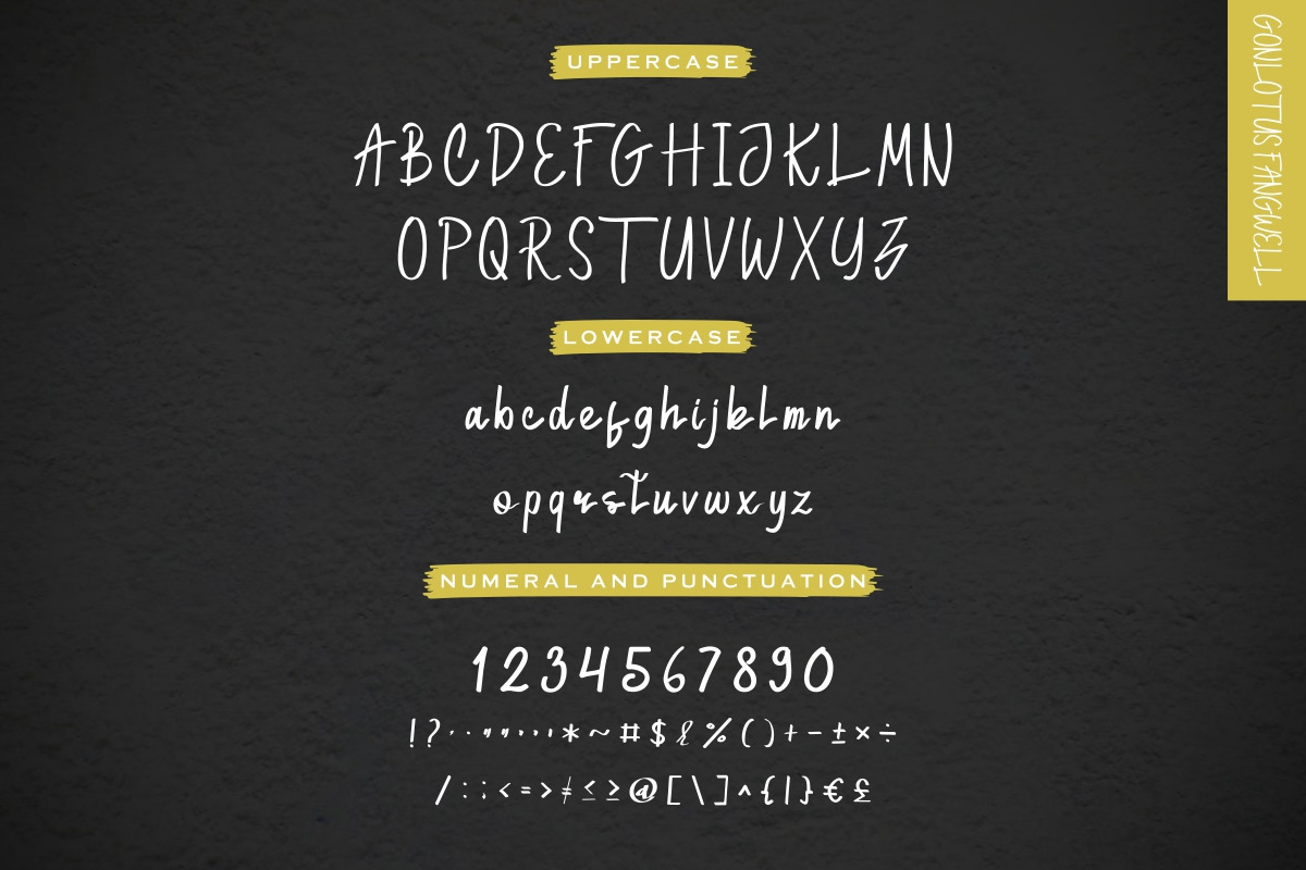 Gonlotus Fangwell Font Duo Gonlotus Fangwell Font Duo
