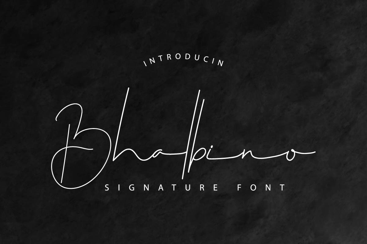 Bhalbino Signature Font Bhalbino Signature Font
