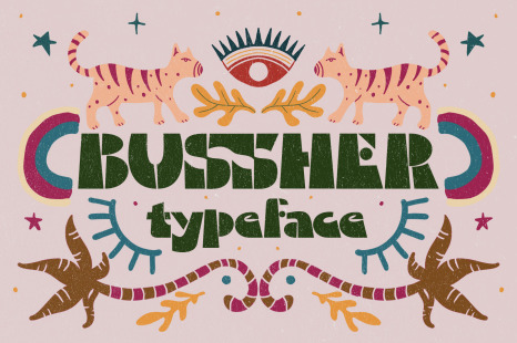 Bussher Typeface - Rare