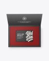 Gift Card in a Kraft Paper Box Mockup