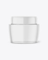 Frosted Glass Cream Jar Mockup