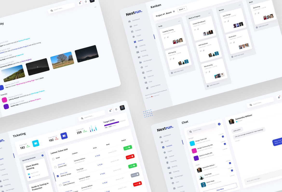 Nextrun - Neat Clean and Elegant Admin Dashboard Nextrun - Neat Clean and Elegant Admin Dashboard