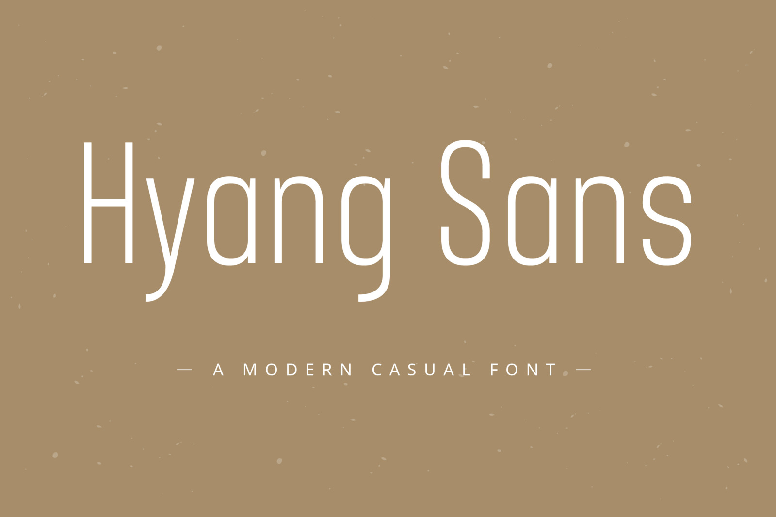 Hyang Modern Sans Serif Font