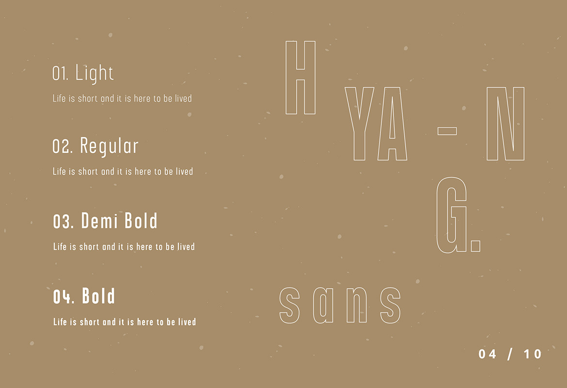 Hyang Modern Sans Serif Font Hyang Modern Sans Serif Font