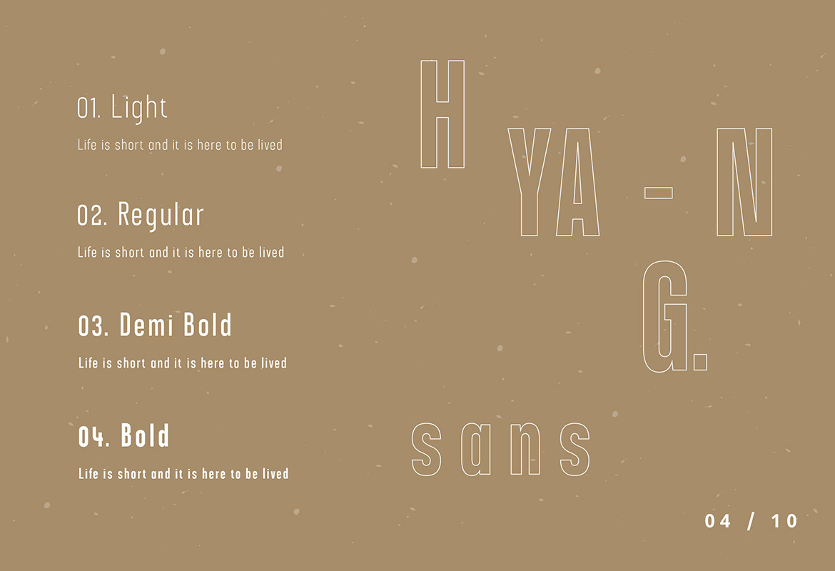 Hyang Modern Sans Serif Font