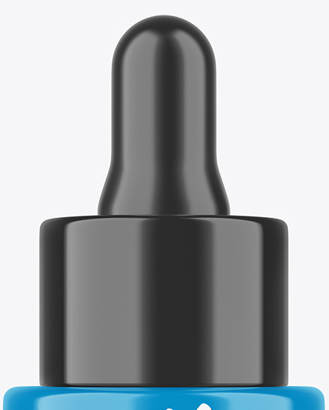 Glossy Dropper Bottle Mockup