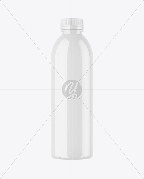 Glossy Plastic Bottle Mockup