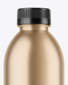 Metallic Plastic Bottle Mockup