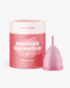 Menstrual Cup with Tube Mockup