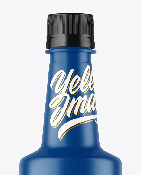 Matte Plastic Bottle Mockup