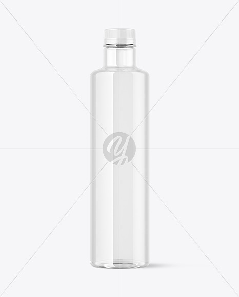 Clear Plastic Water Bottle Mockup