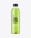 Clear Plastic Drink Bottle Mockup