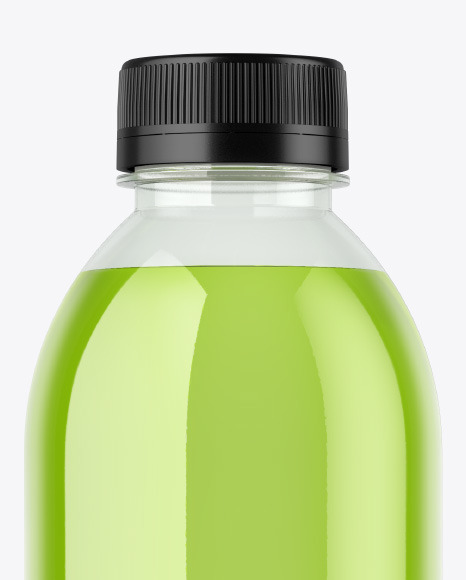 Clear Plastic Drink Bottle Mockup