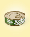 Tin Can With Pull Tab Mockup