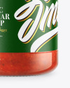 Glass Jar With Tomato Sauce Mockup