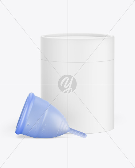 Menstrual Cup with Tube Mockup