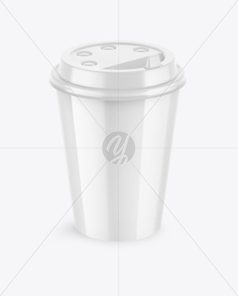 Glossy Coffee Cup Mockup